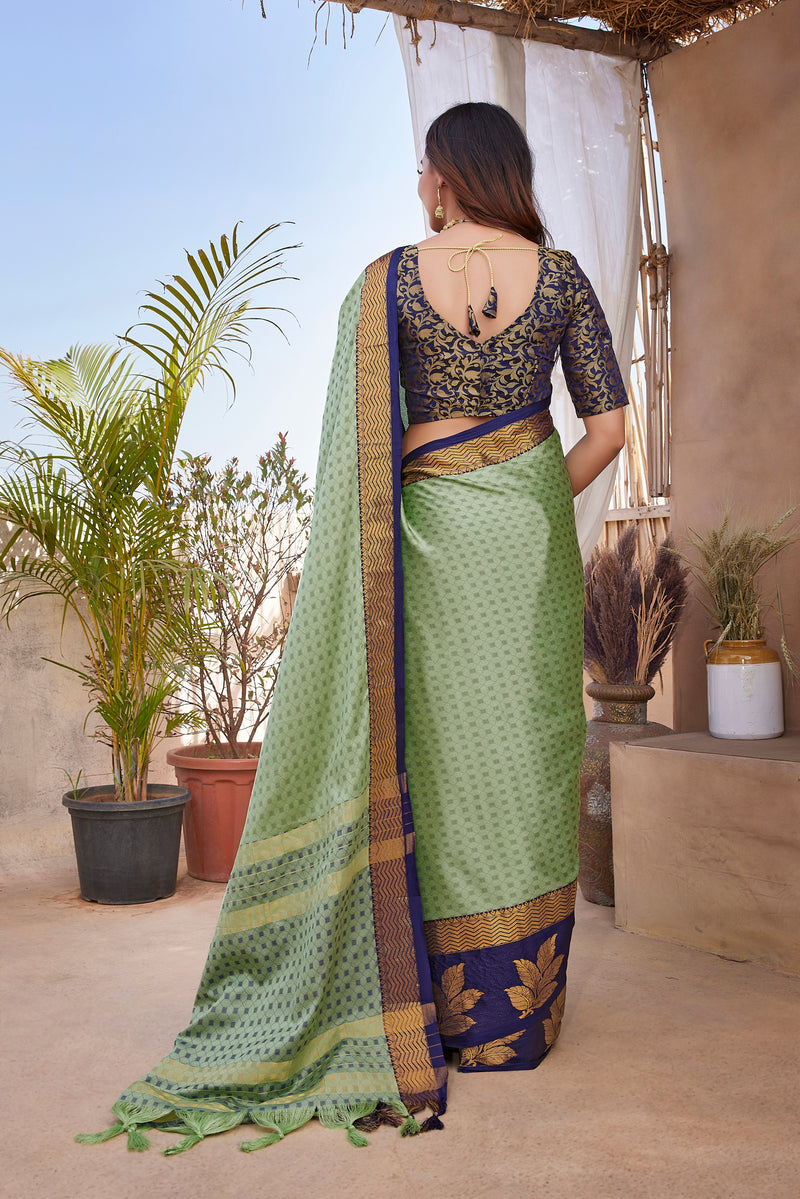 Exclusive Jacquard Weaving Work - Aura Silk