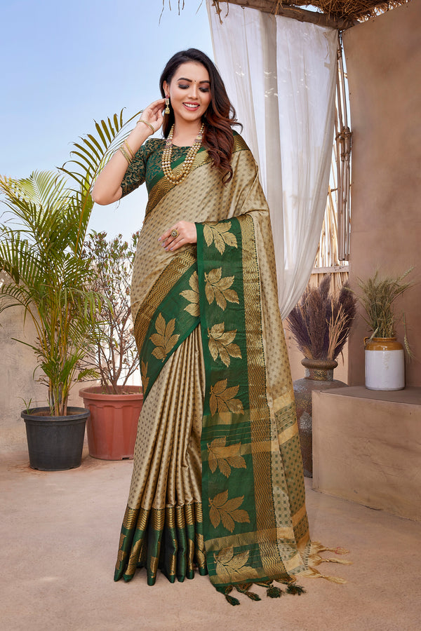 Exclusive Jacquard Weaving Work - Aura Silk