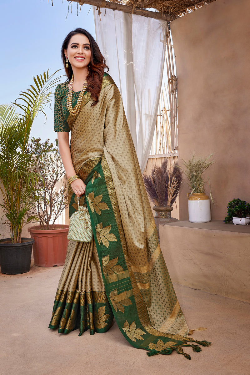 Exclusive Jacquard Weaving Work - Aura Silk