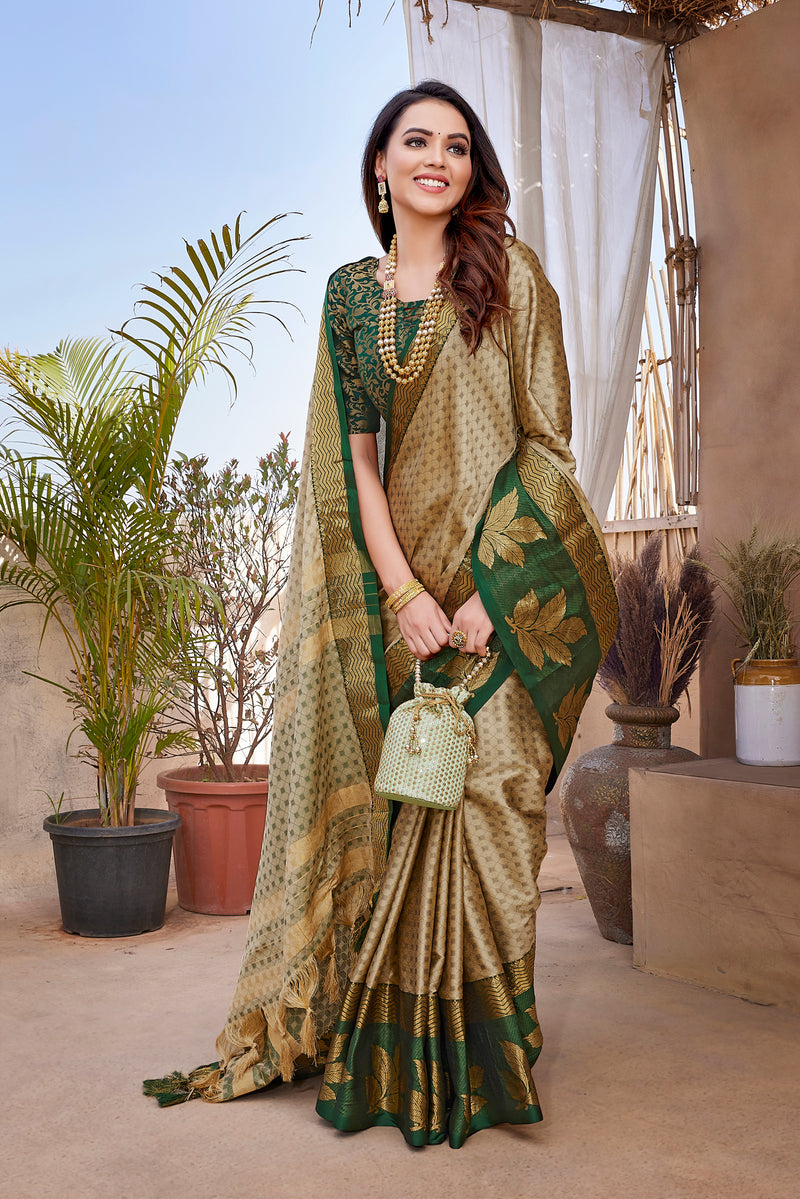 Exclusive Jacquard Weaving Work - Aura Silk