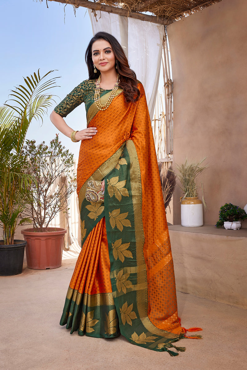 Exclusive Jacquard Weaving Work - Aura Silk