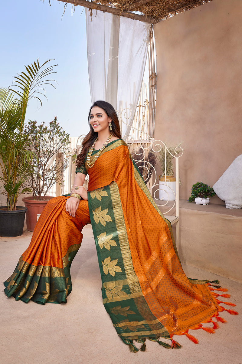 Exclusive Jacquard Weaving Work - Aura Silk