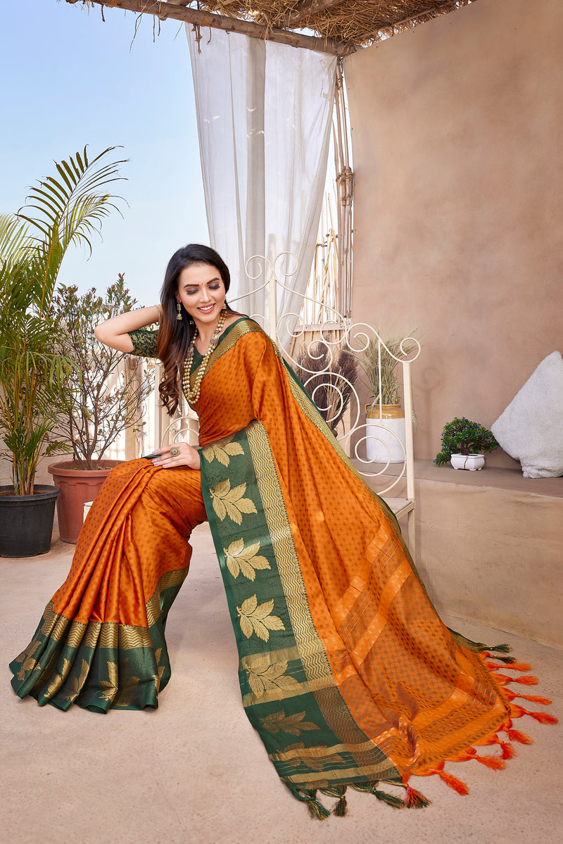 Exclusive Jacquard Weaving Work - Aura Silk