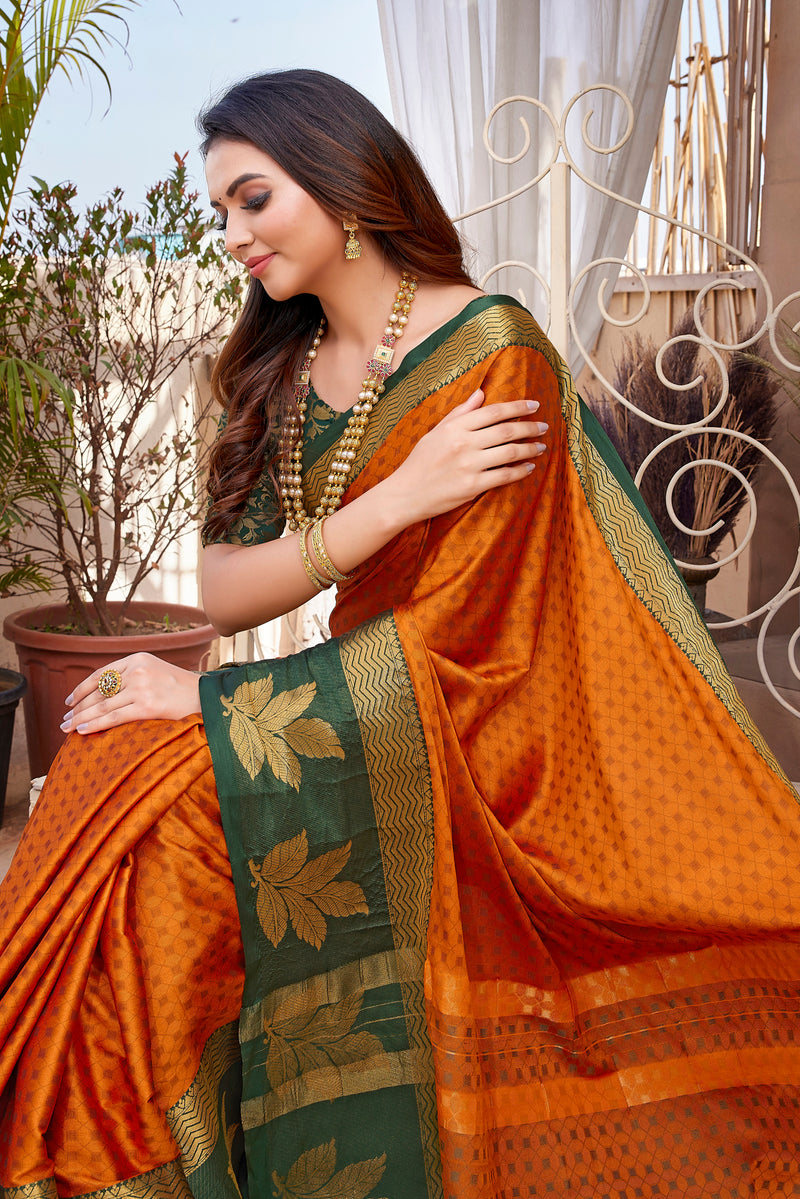 Exclusive Jacquard Weaving Work - Aura Silk