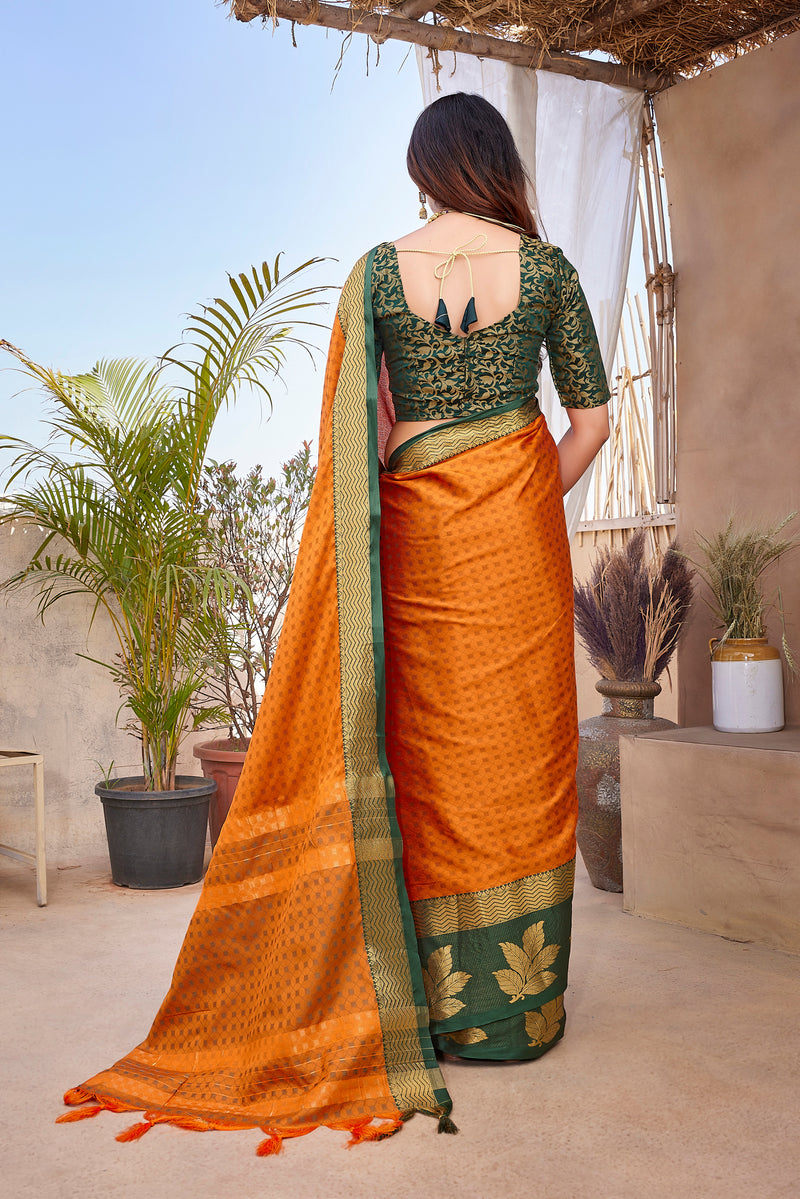 Exclusive Jacquard Weaving Work - Aura Silk