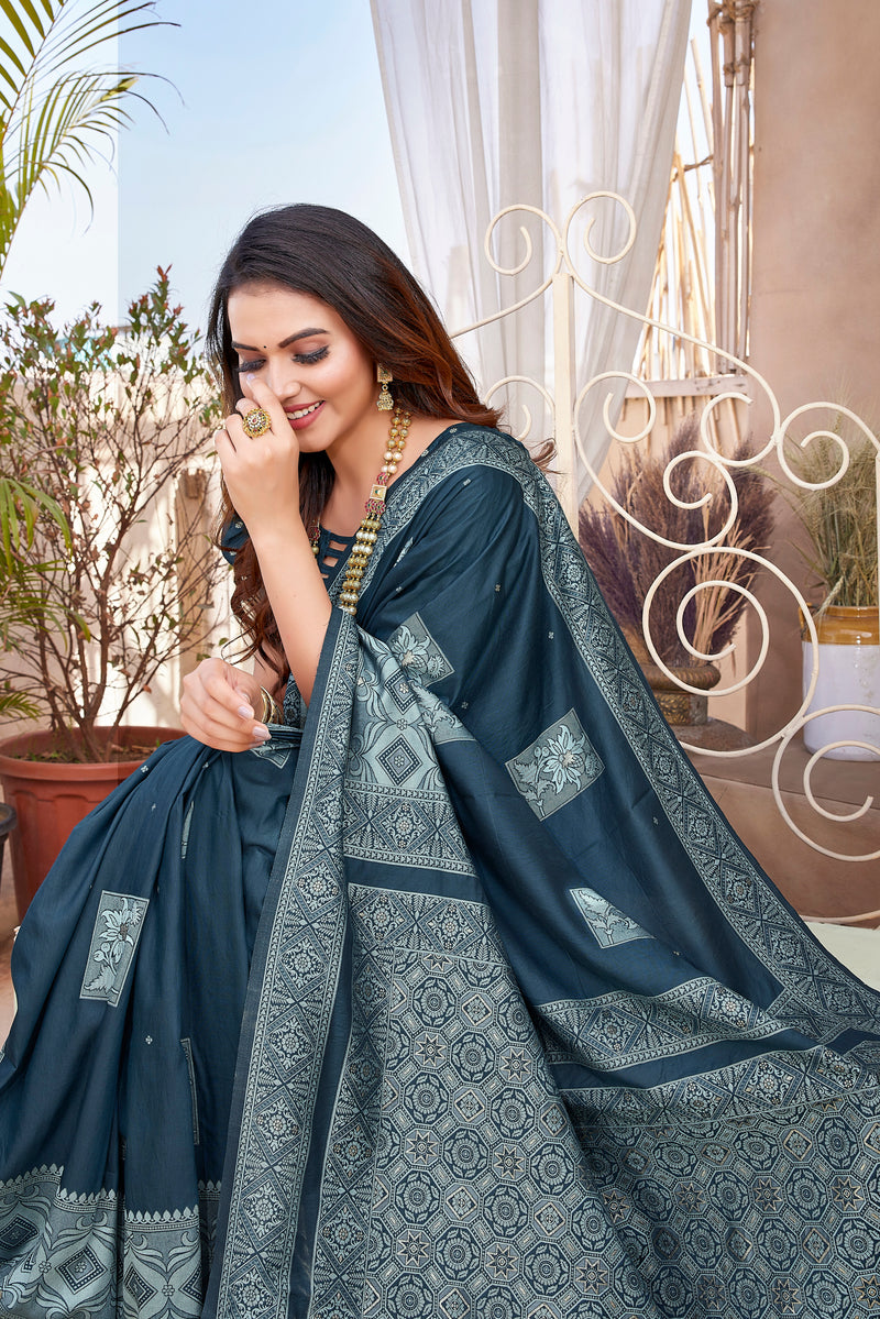 Pure Pethani Silk Saree with Exclusive Jacquard Weaving - Perfect for Parties & Festivals