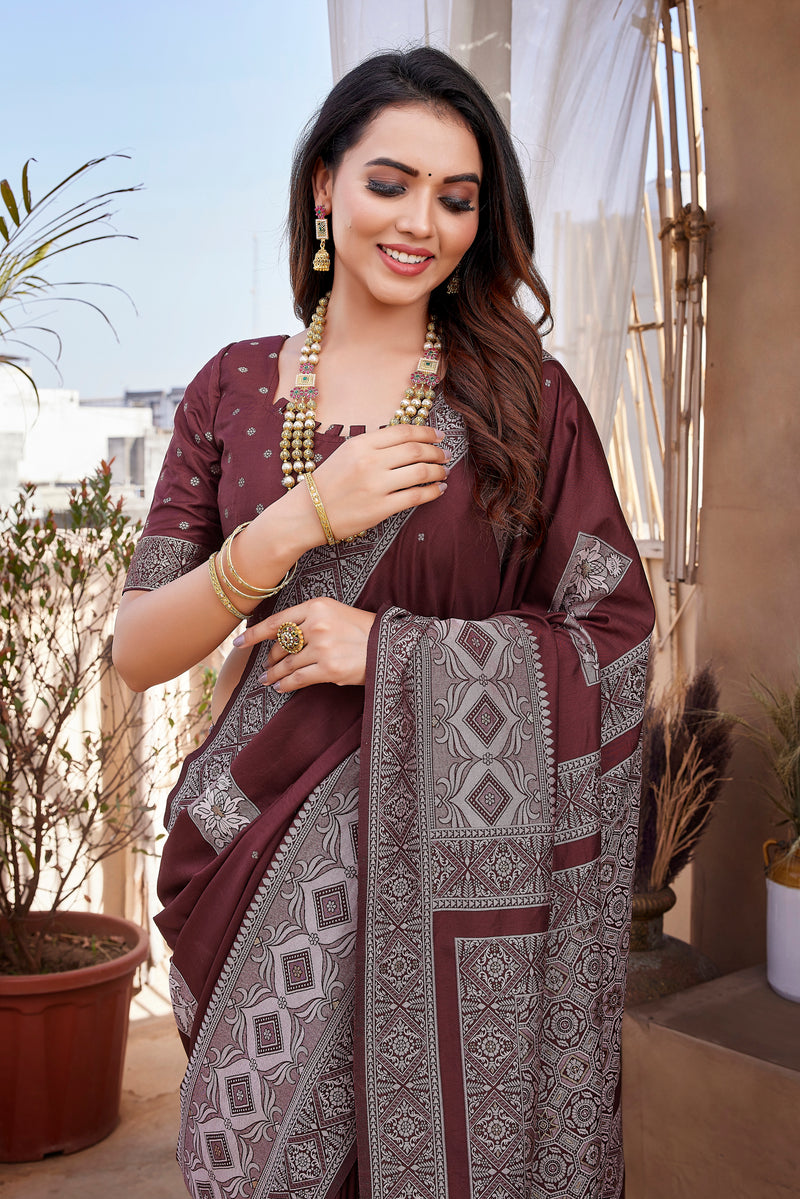 Pure Pethani Silk Saree with Exclusive Jacquard Weaving - Perfect for Parties & Festivals