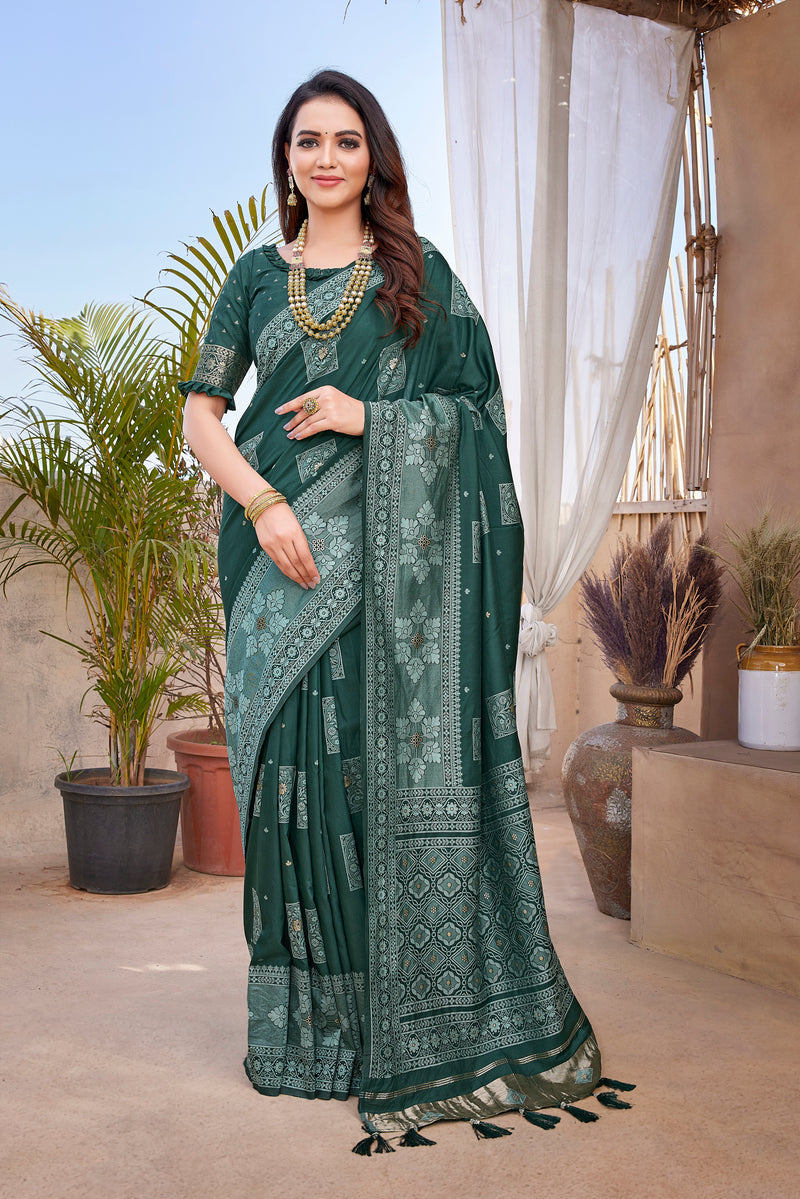 Pure Pethani Silk Saree with Exclusive Jacquard Weaving - Perfect for Parties & Festivals