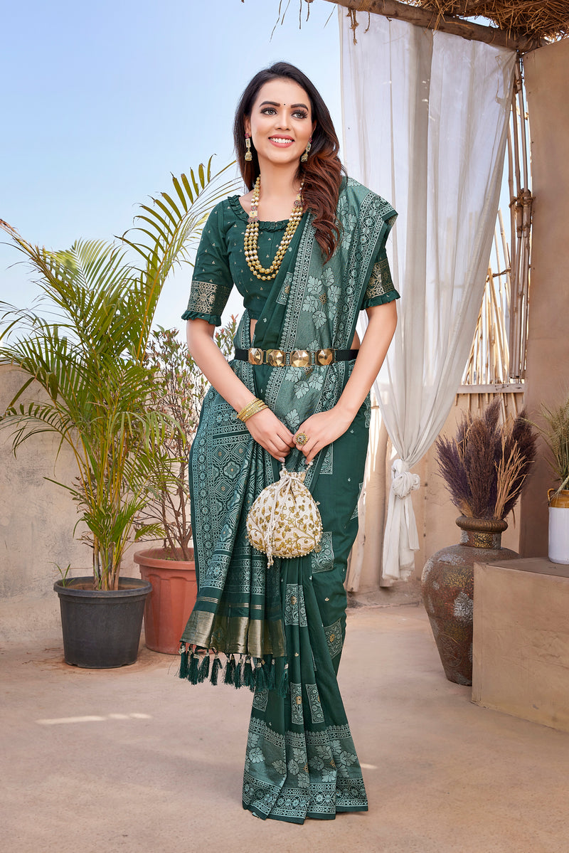 Pure Pethani Silk Saree with Exclusive Jacquard Weaving - Perfect for Parties & Festivals