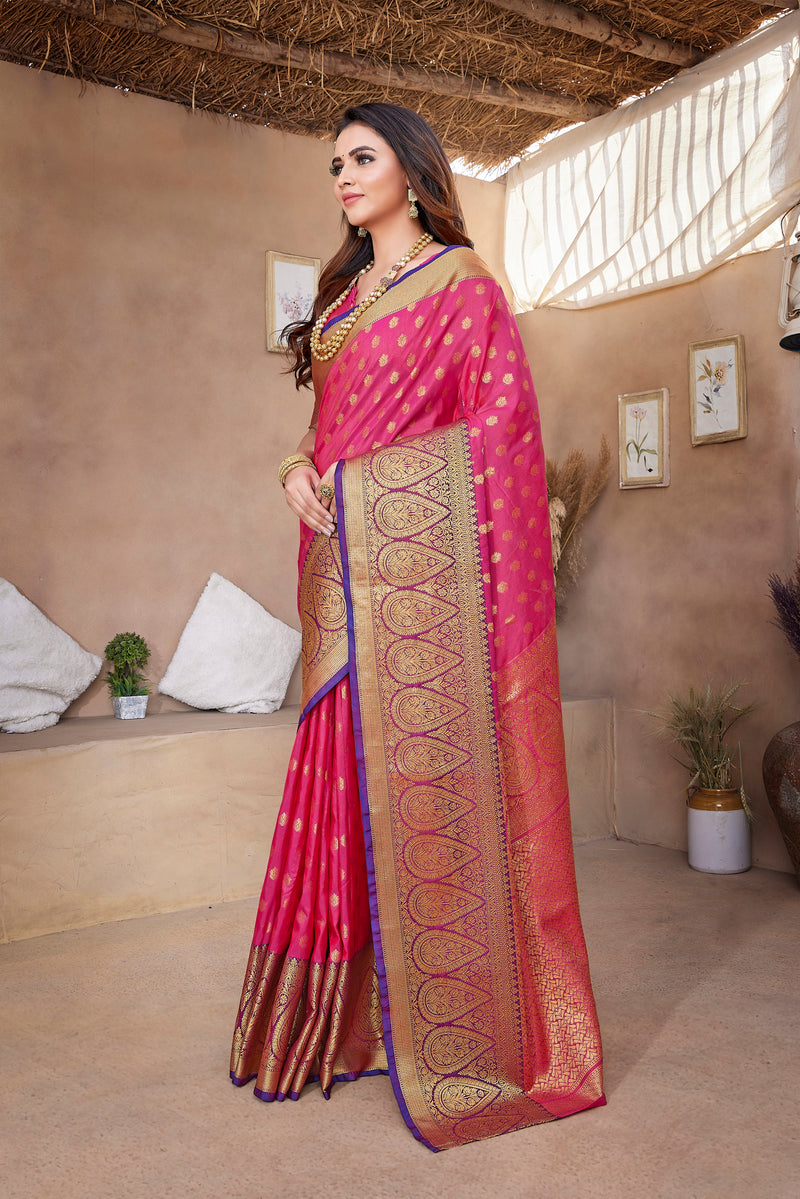 Pure Pethani Silk Saree with Exclusive Jacquard Weaving - Perfect for Parties & Festivals