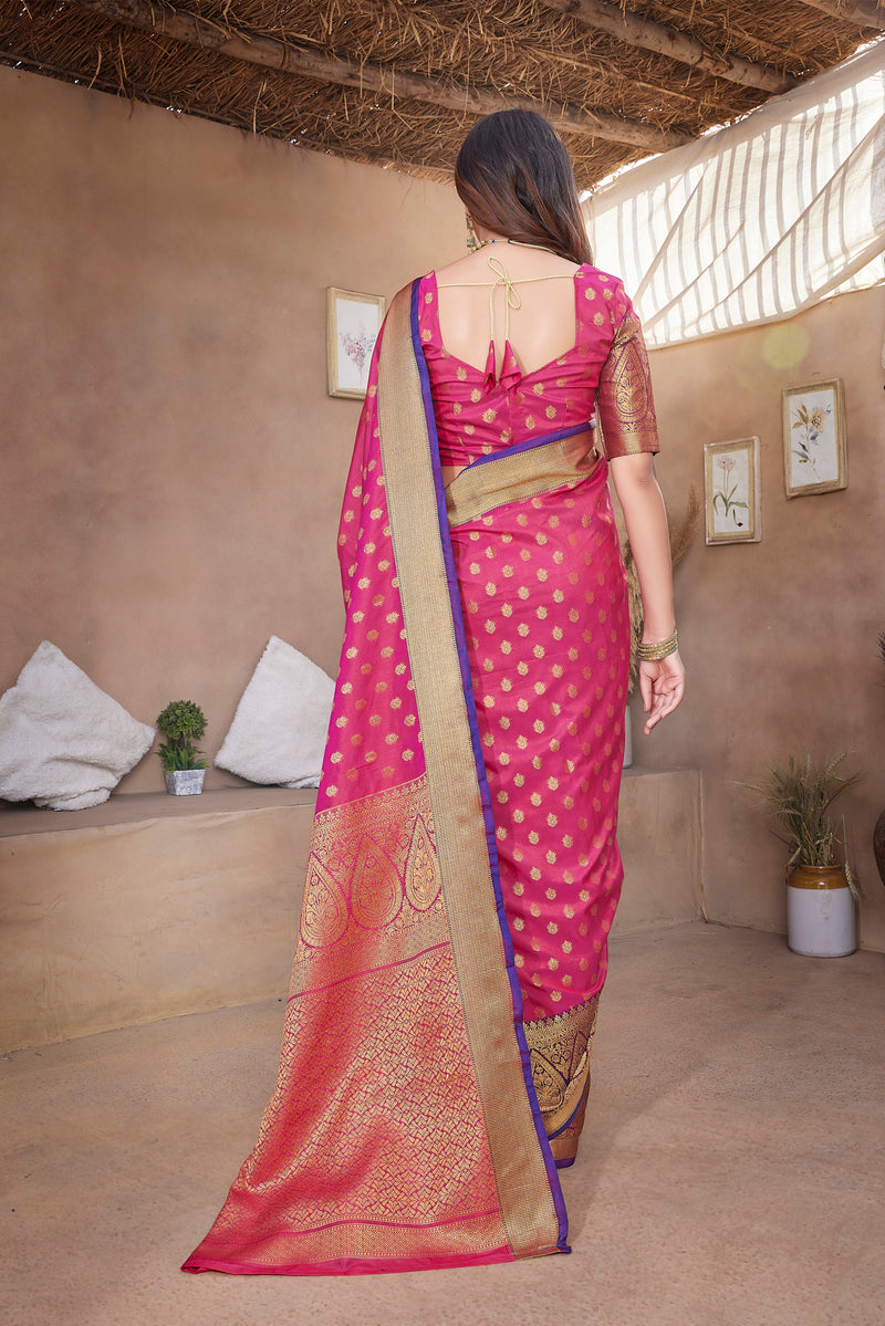 Pure Pethani Silk Saree with Exclusive Jacquard Weaving - Perfect for Parties & Festivals