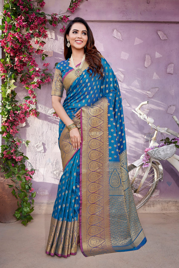 Pure Pethani Silk Saree with Exclusive Jacquard Weaving - Perfect for Parties & Festivals