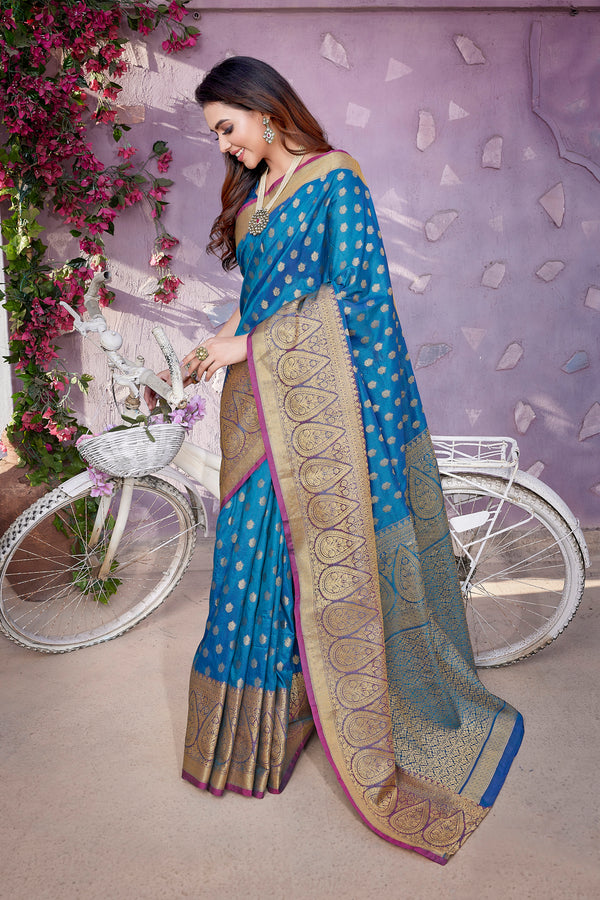 Pure Pethani Silk Saree with Exclusive Jacquard Weaving - Perfect for Parties & Festivals