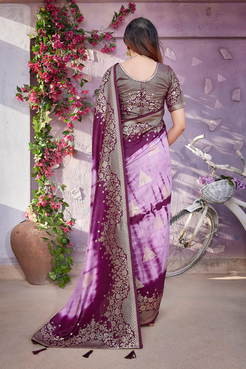 Luxurious Viscose Saree with Exclusive Jacquard Weaving