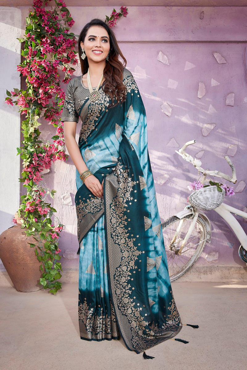 Luxurious Viscose Saree with Exclusive Jacquard Weaving