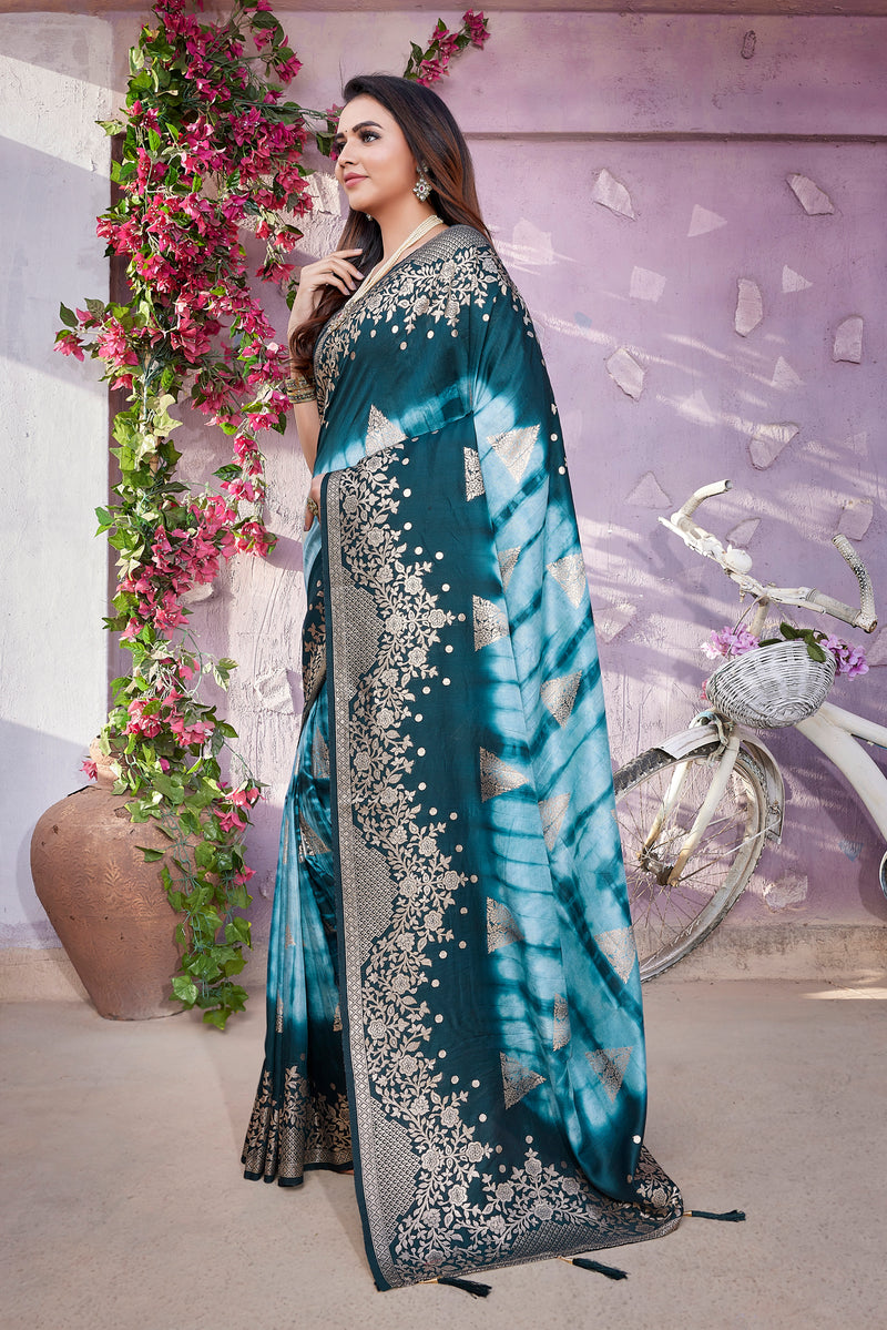 Luxurious Viscose Saree with Exclusive Jacquard Weaving