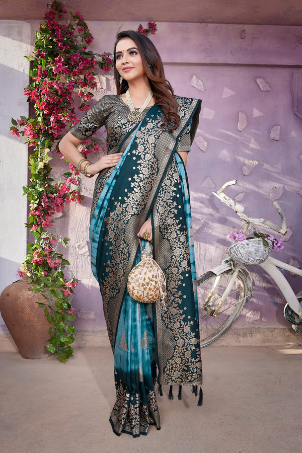 Luxurious Viscose Saree with Exclusive Jacquard Weaving