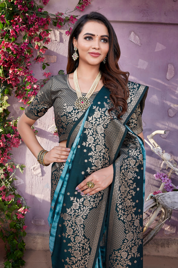 Luxurious Viscose Saree with Exclusive Jacquard Weaving