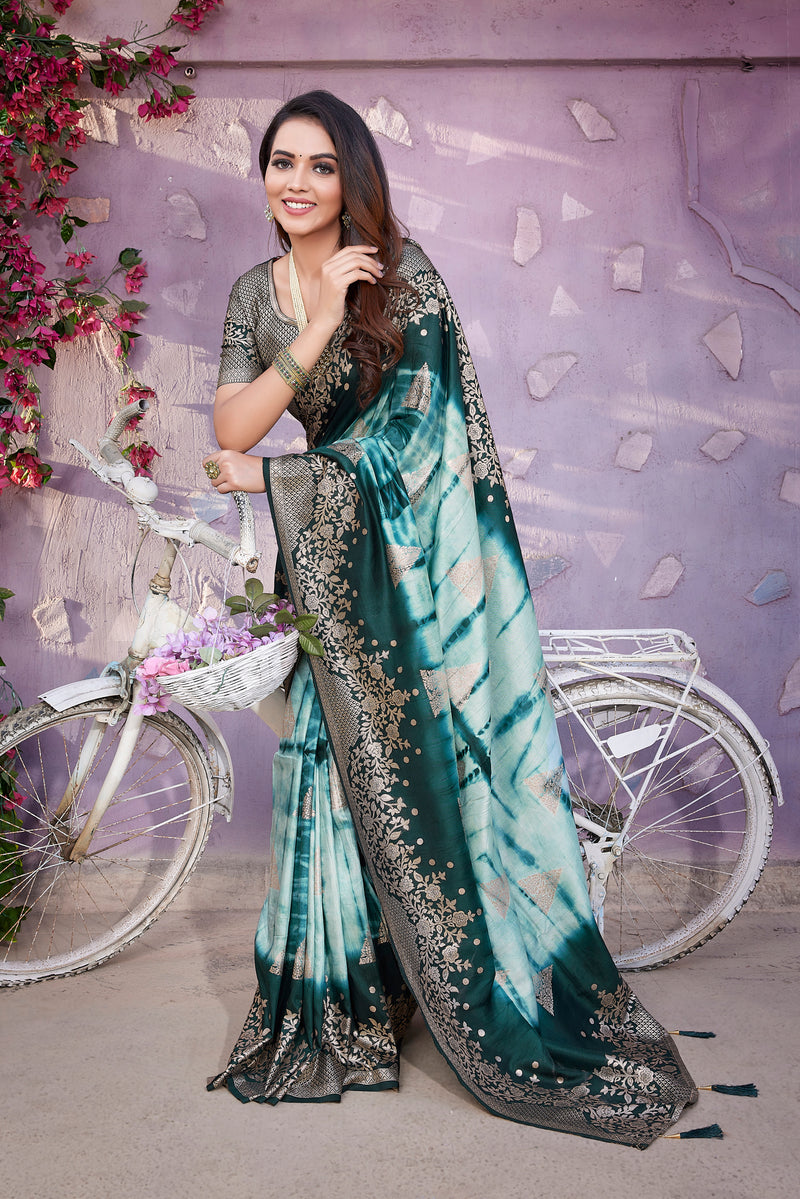 Luxurious Viscose Saree with Exclusive Jacquard Weaving