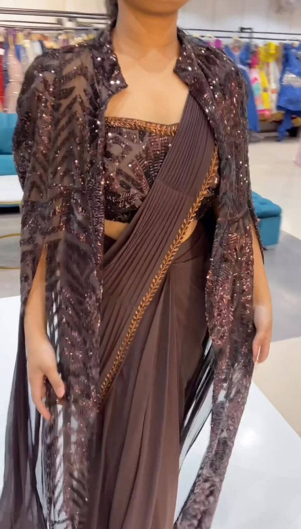 Sequins saree