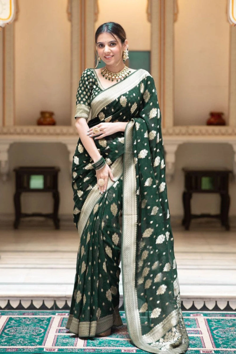 BANARASI SOFT LICHI SILK CLOTH SAREE