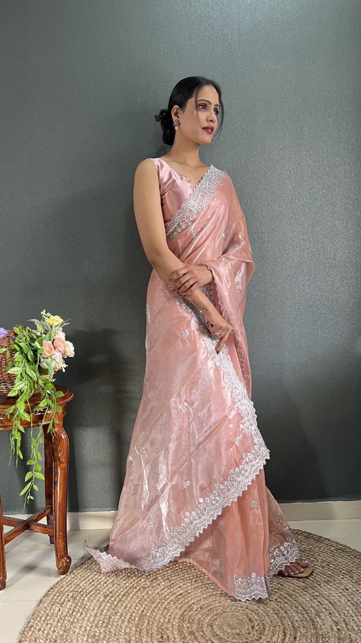 Ready to wear Designer Premium Jimmy Choo Silk saree