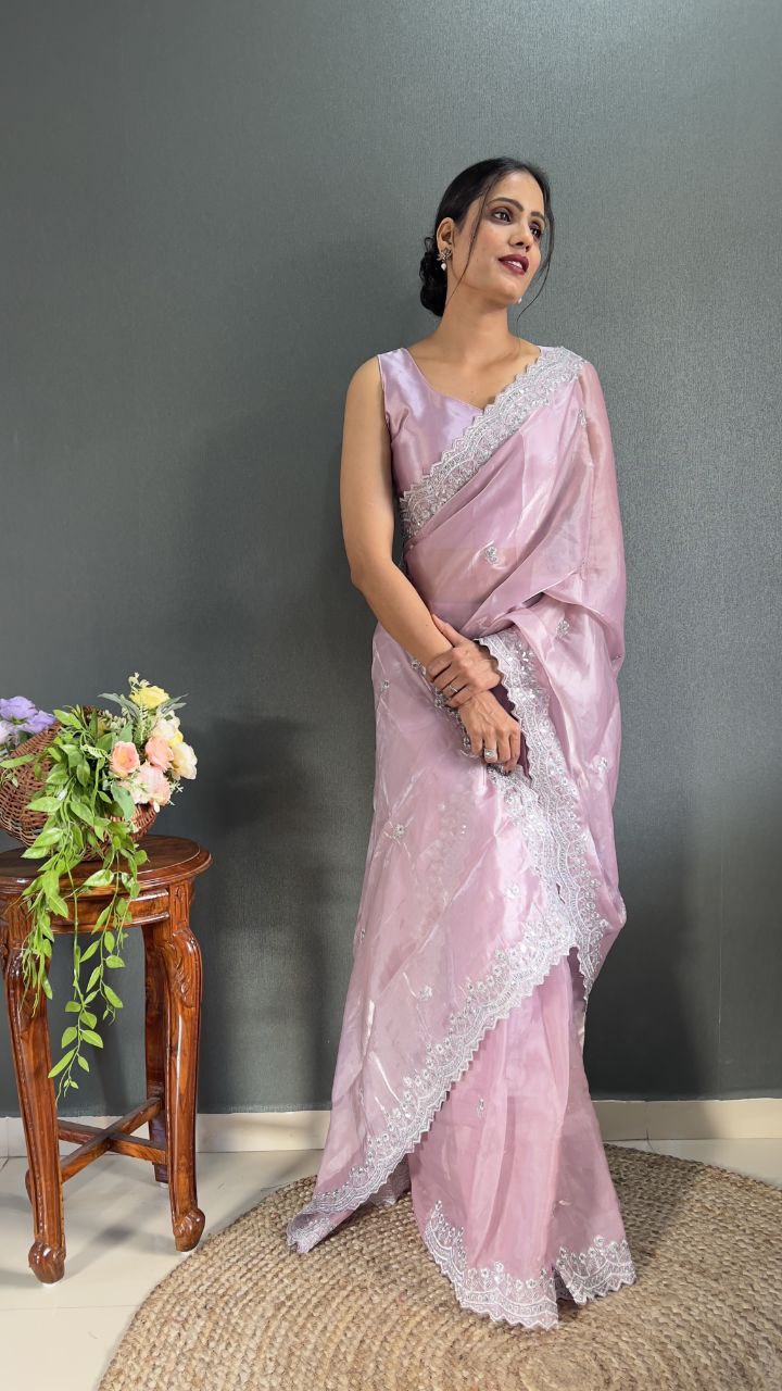 Ready to wear Designer Premium Jimmy Choo Silk saree