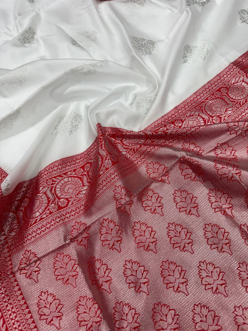 Silk benarasi with gold tested zari border