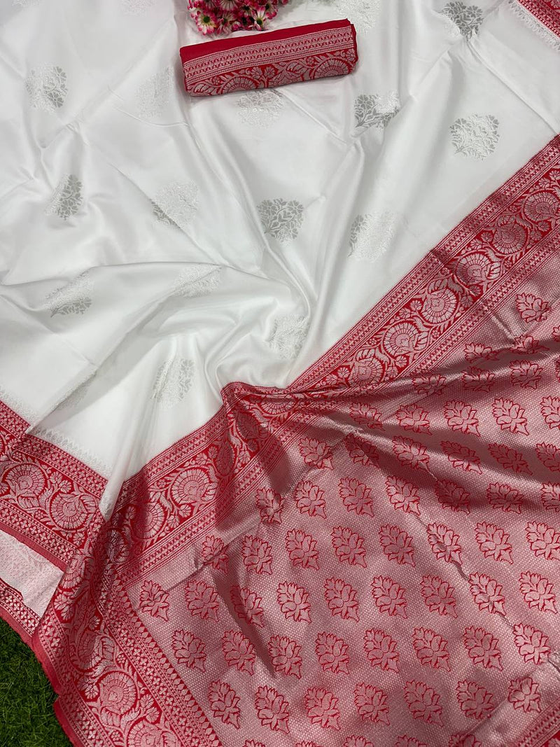 Silk benarasi with gold tested zari border