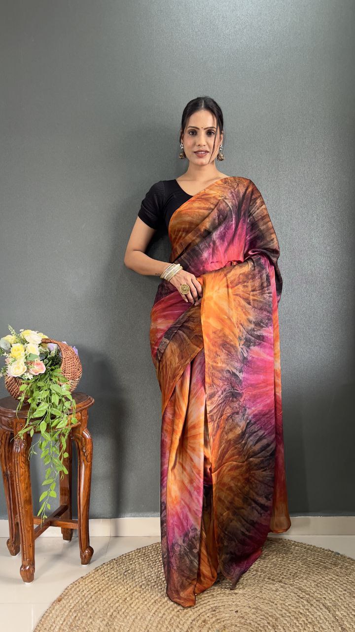 Prism Printed Ready-to-Wear Saree