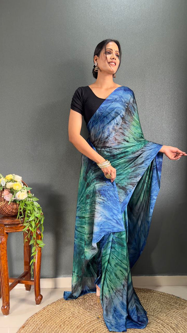 Prism Printed Ready-to-Wear Saree