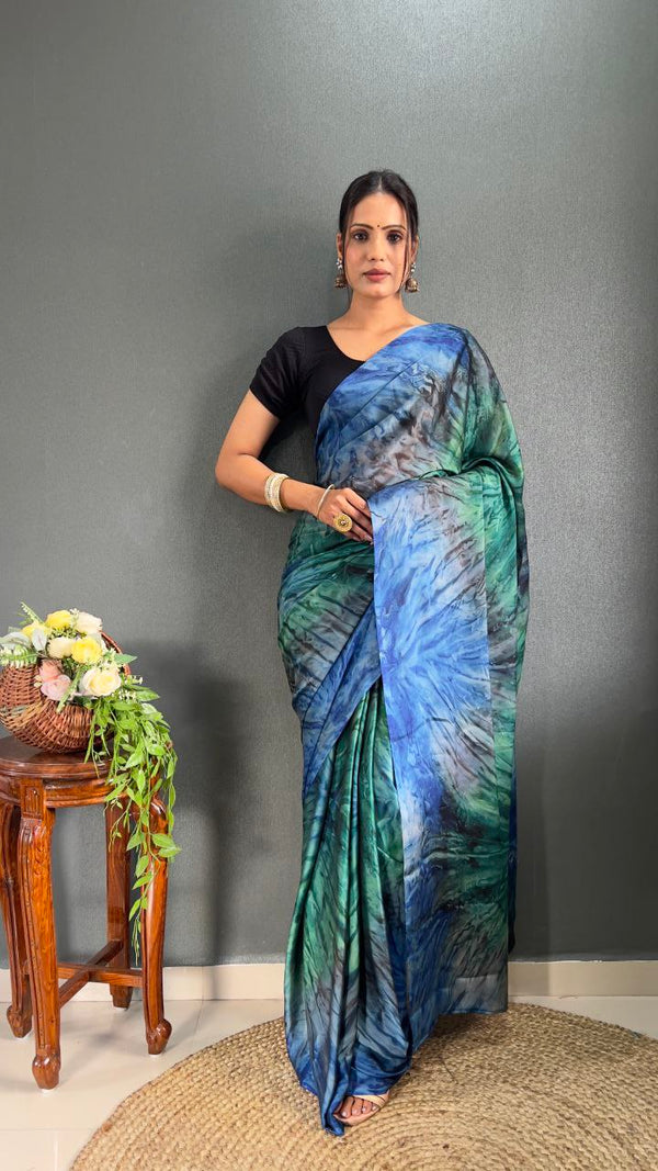 Prism Printed Ready-to-Wear Saree