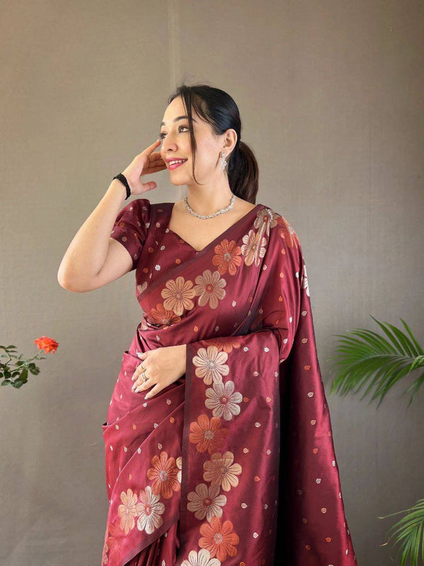 Elevate Your Wedding Style with Enchanting Organic Banarasi Sarees