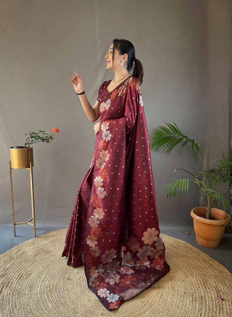 Elevate Your Wedding Style with Enchanting Organic Banarasi Sarees