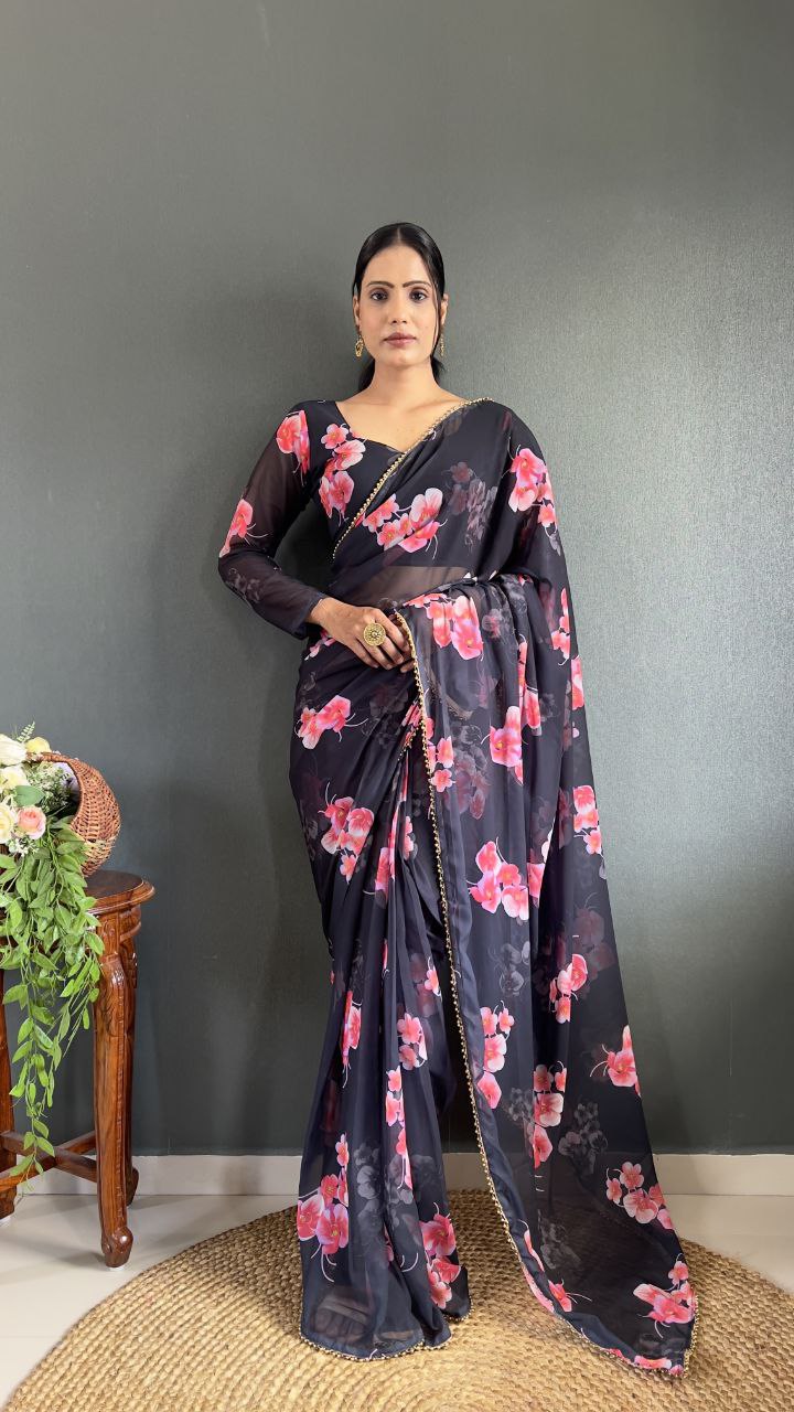 Georgette Digital Printed saree