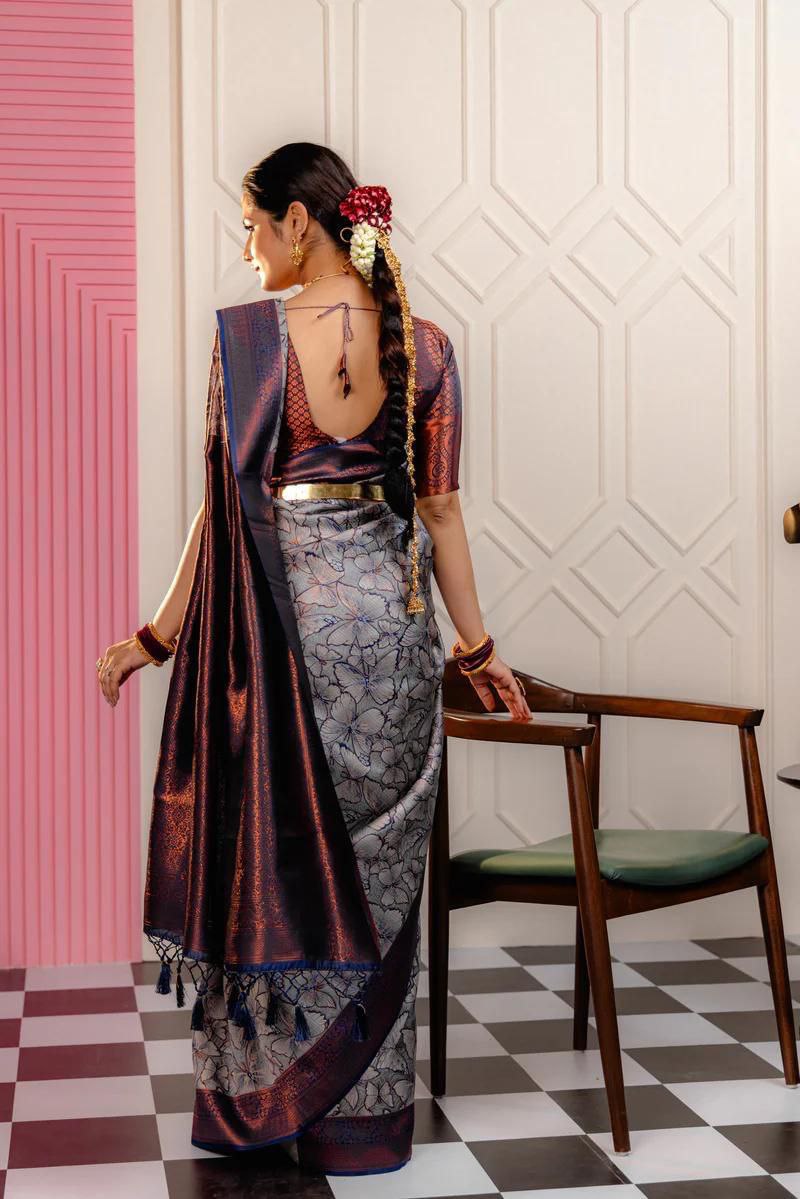 "Discover Elegance with NILORMY's Banarasi Soft Silk Saree"