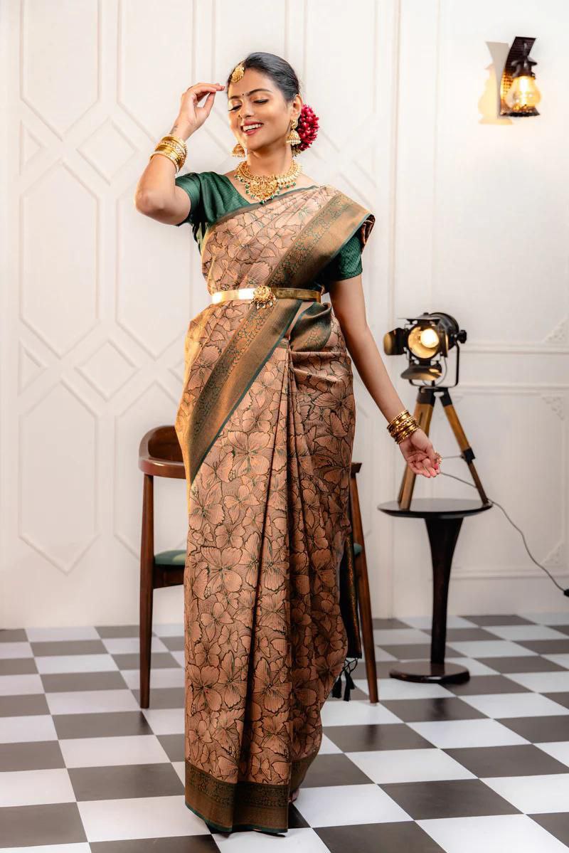 "Discover Elegance with NILORMY's Banarasi Soft Silk Saree"