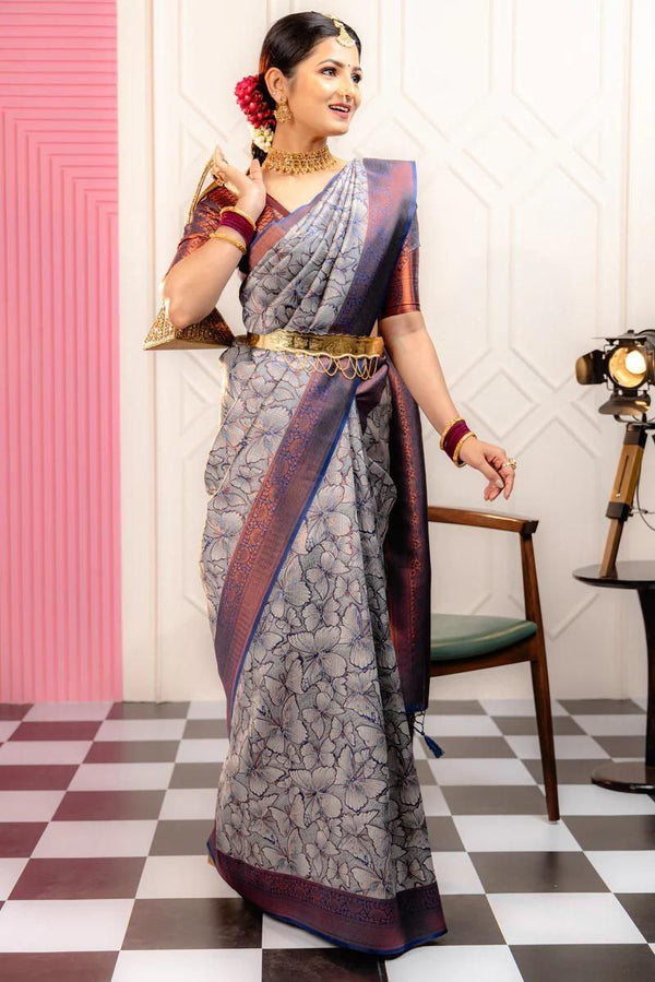 "Discover Elegance with NILORMY's Banarasi Soft Silk Saree"