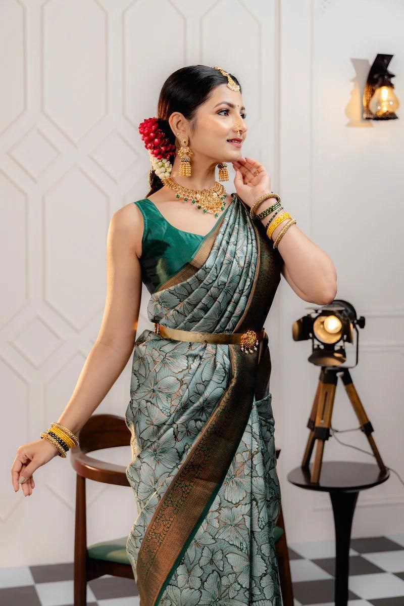 "Discover Elegance with NILORMY's Banarasi Soft Silk Saree"