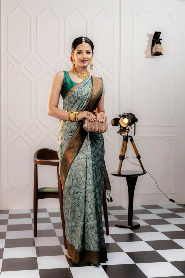 "Discover Elegance with NILORMY's Banarasi Soft Silk Saree"