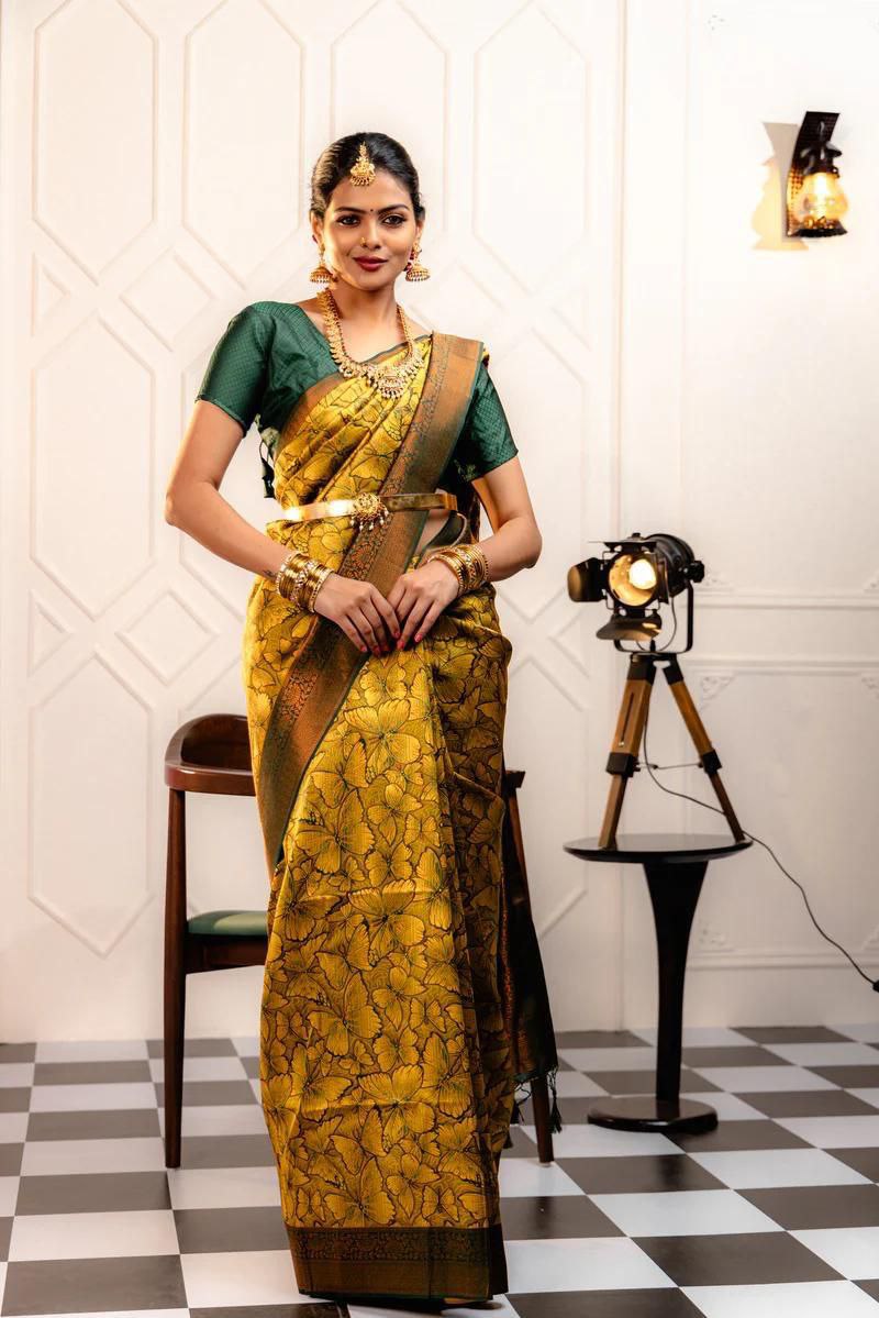 "Discover Elegance with NILORMY's Banarasi Soft Silk Saree"