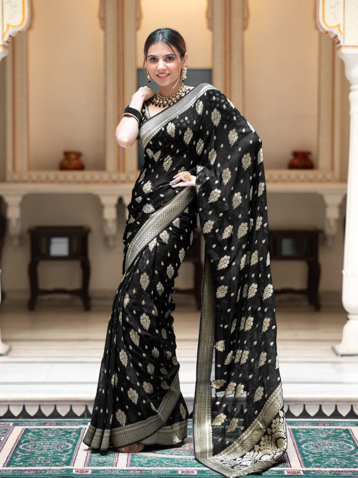 BANARASI SOFT LICHI SILK CLOTH SAREE