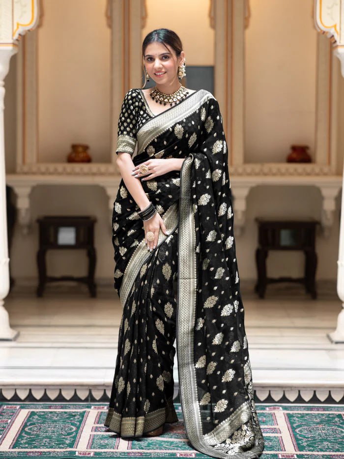 BANARASI SOFT LICHI SILK CLOTH SAREE