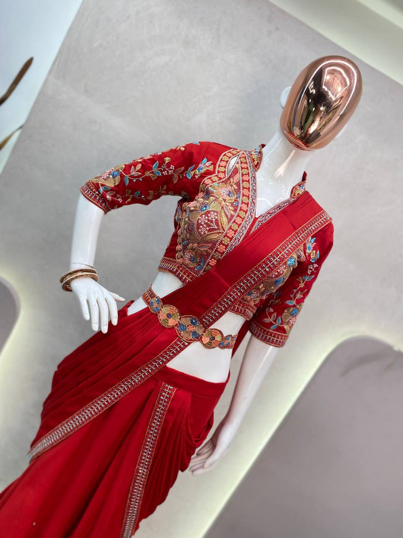 Full Flair Lehenga Saree