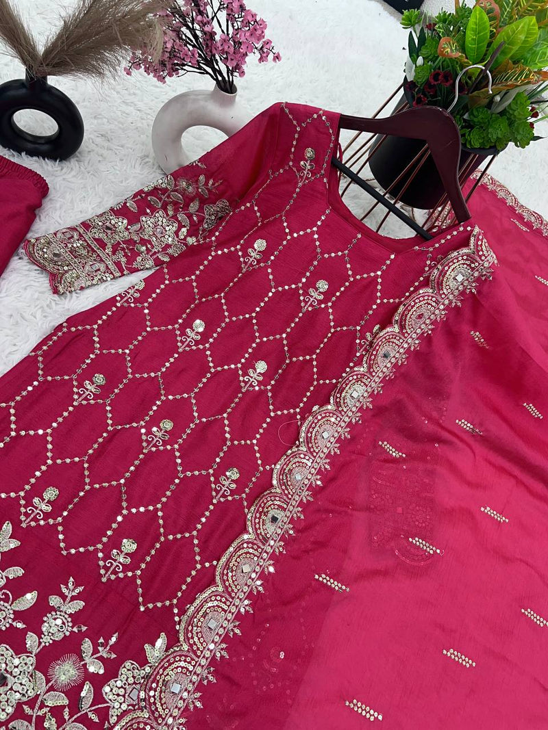 Designer Pink Sharara Collection Set