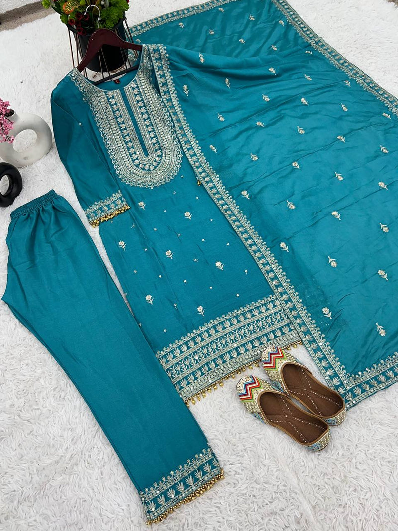 Elegant Designer Collection in Heavy Chinnon Silk and Embroidery Sequence Work