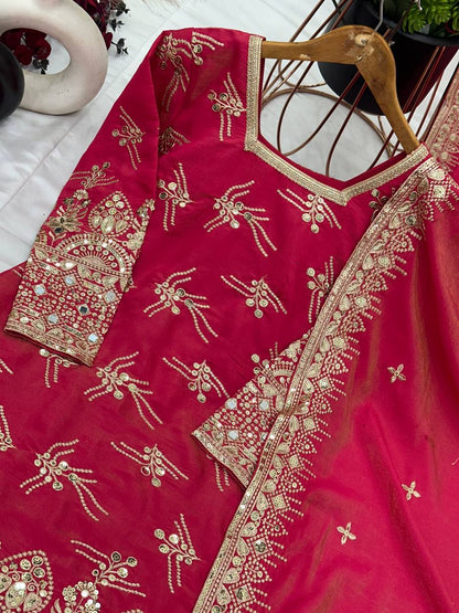 Eid Special Designer Simmer Silk Set