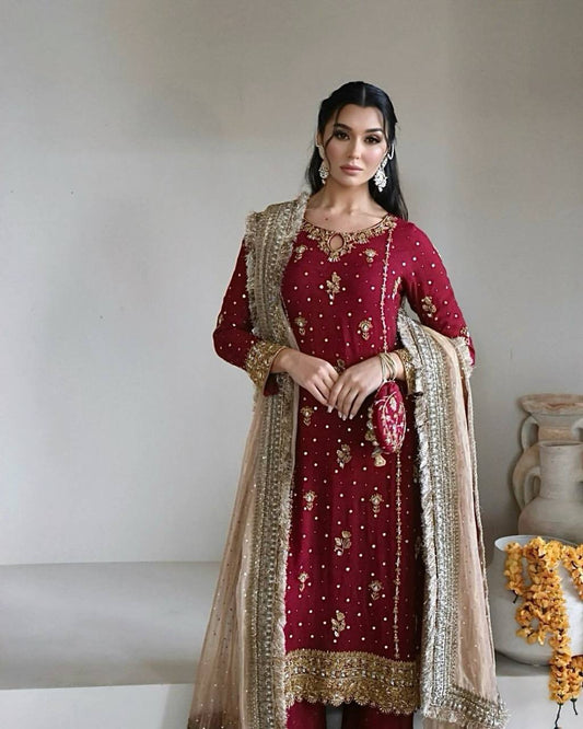Desirable Fancy Faux Georgette Set