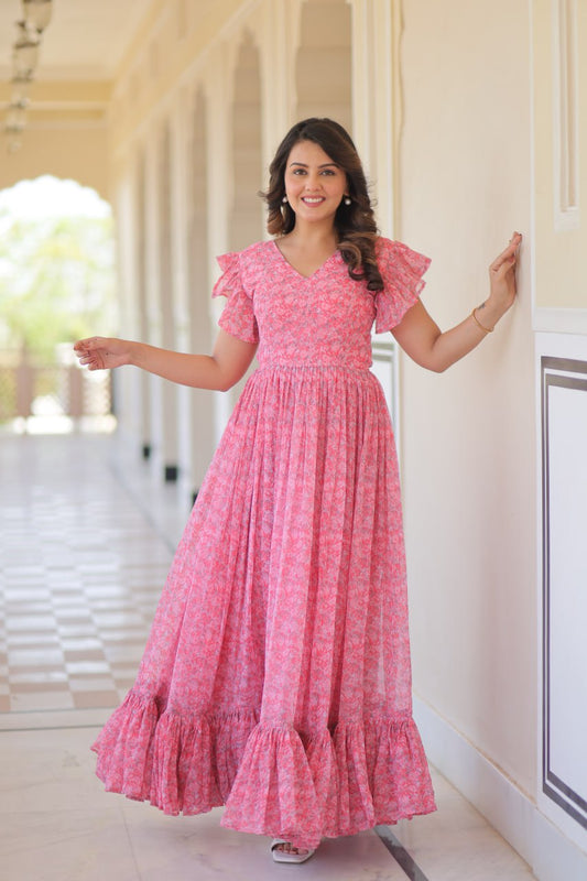 Desirable Women's Full Flaired Gown