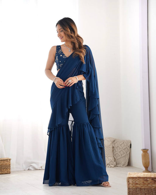 Ready to Wear Sharara Saree
